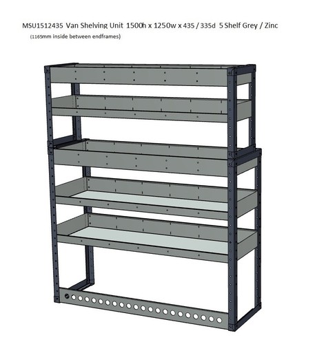 Metrax van racking - racking, shelving