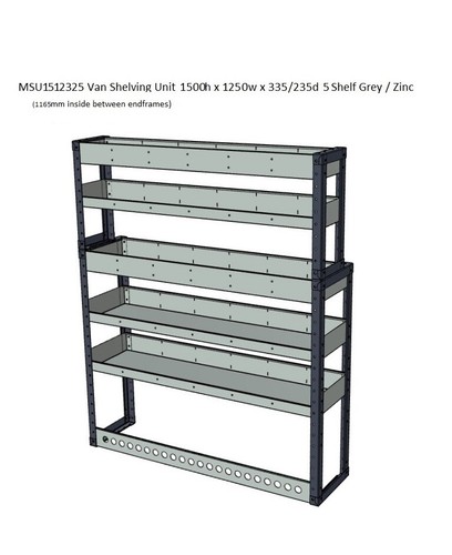 Metrax van racking shelving - van,